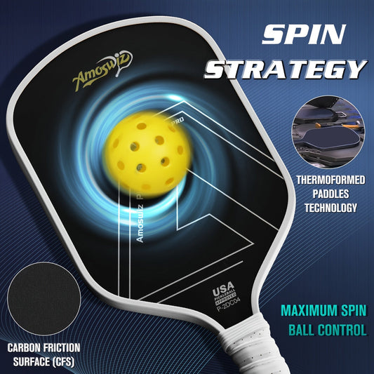 Amoswiz Gen3 T800 carbon fibre pickleball paddle